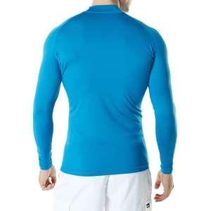 Venta directa de fábrica MMA Rashguard Shirt Logotipo personalizado Impreso Tela sublimada de longitud larga con mangas cortas - Product Image 3