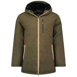 Musthave cremallera ajustable capucha acolchada puños elásticos chaqueta acolchada para Hombres estilo europeo ligero cálido chaqueta de abrigo - Product Image 1