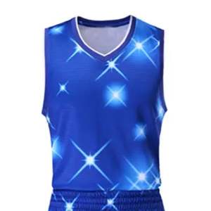 Uniforme de basket-ball Vêtements de sport pour hommes Haute qualité bas quantité minimale de commande Logo personnalisé Uniforme de basket-ball léger respirant - Product Image 4