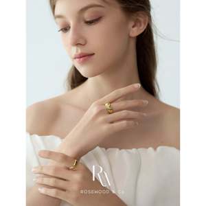 Anello a fascia in oro martellato fatto a mano, anti-ossidazione, con gemma verde, anello a sigillo con onda in lava dorata, in oro laminato con pietra tagliata - Product Image 5