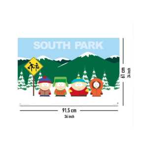 Affiche numérique imprimée de South Park, style mural, en polyester durable - Product Image 3