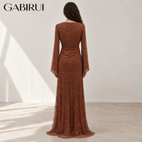 Robe longue en dentelle pour femme, élégante et stylée, conception et échantillonnage sur mesure en gros directement de l'usine Kaftan OEM ODM