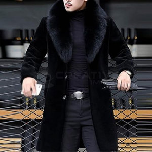 Abrigo largo de lana de lujo para hombre, abrigo clásico para invierno, abrigo largo cálido y elegante para hombres en Pakistán - Product Image 5