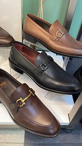 Zapatos de vestir de alta calidad para hombre, mocasines clásicos de oficina con cierre de cordones, patrón sólido transpirable para fiesta, boda, Primavera/Verano - Product Image 4