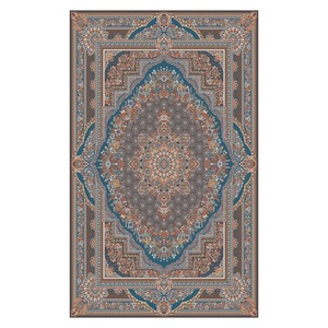 Tapis de salon multicolores neutres modernes vintage imprimés numériquement, lavables en machine, en chenille, antidérapants, vente en gros RUGS DEPOT LXDP-0927 - Product Image 1