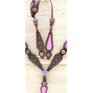 Thiết Kế Mới Chất Lượng Cao Cao Cấp Horse Show Yên Tack Phía Tây Da Headstall Cổ Áo Ngực - Product Image 2