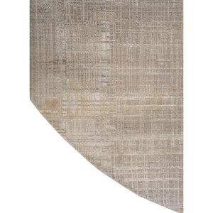 Tapis Kavi en laine et soie de bambou noué à la main, couleur unie, pour usage domestique (Srb(701(Fr)) - Product Image 4