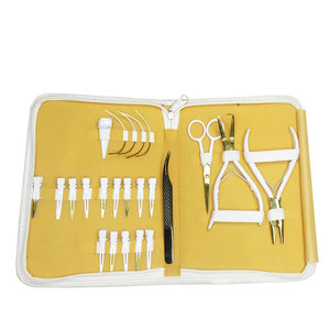 Private Label Hot Selling Pro Hair Extension Tools Kit <b>Tape</b> in Hair Extension Plier Keratin Bond Cutter All in One Kit - Product Image 1