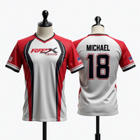 Jerseys deportivos sublimados personalizados para hombre, softbol, baloncesto, fútbol, pesca, jerseys impresos, ropa deportiva transpirable