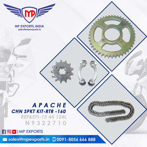 Kit de chaîne et de pignon de rechange de haute qualité indien pour Apache RTR 160 N9322710 Prix le plus bas - Product Image 2
