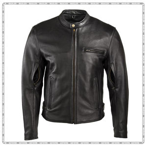 Veste de moto en cuir pour hommes approuvée CE | Veste de motard toutes saisons | Veste d'équitation en cuir durable - Product Image 3