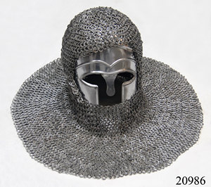 Escultura de Armadura de Cota de Malla para Recreación Histórica, en Acero Inoxidable Plateado, Impresión Personalizada, Regalo - Product Image 2