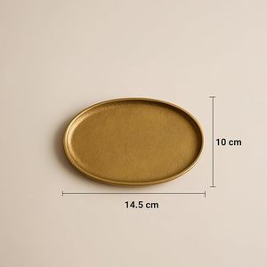 Plateau de service pour la décoration d'hôtel, plateau de service rond en métal pour restaurant, hôtel, dîner, fruits, collations - Product Image 3
