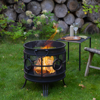 Promotion : Brasero d'extérieur en bois pour jardin, terrasse, camping