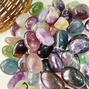 Juego de piedras de fluorita multicolor de alta calidad: cristales coloridos para el crecimiento espiritual y la energía - Product Image 3