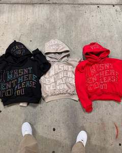 Vente en gros 100% coton Sweats à capuche taille plus avec impression bouffante pour hommes Ensembles d'hiver à la mode avec le dernier style - Product Image 4