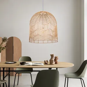 Eco-Friendly Vietnam <b>Rattan</b> <b>Pendant</b> Light Decorative Handwoven Lighting Fixture for Cozy Interiors - Product Image 2