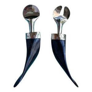 Cuillère artisanale en corne de buffle, ustensile durable et naturel d'origine éthique, idéal pour le thé au caviar, les épices et le sucre. - Product Image 4