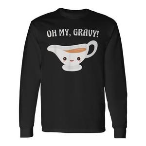 โอ้ ไมล์ ไมล์ กายวี โอ้กัฟฟ์ คิวท์ คาวาอิ เสื้อยืดแขนยาวลายกราฟฟี่บอทสำหรับวันขอบคุณพระเจ้า เสื้อยืดลายคาวาอิสำหรับวันขอบคุณพระเจ้าสำหรับโปรโมชั่น - Product Image 1