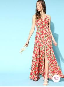 Vestido maxi de estilo informal bohemio sin mangas para mujer Bloque de mano Impreso Algodón indio Ecológico Sostenible 100% Algodón ODM - Product Image 3