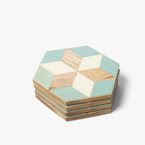 Posavasos de té de madera Kingly con grabados artísticos, tallas intrincadas y calidad duradera ahora disponibles a granel al por mayor - Product Image 2