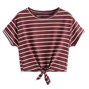 Top corto de secado rápido sublimado para mujer, camisetas personalizadas con tinte de corbata para mujer, novedad - Product Image 1