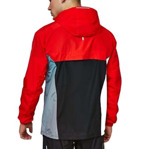 Custom Design Color Block Light Weight 100% Polyester <b>Windbreaker</b> <b>Red</b> Breathable Plus Size Windcheater Jacket For Men 2026 - Product Image 4