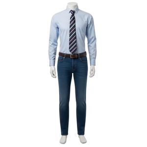 Corbatas Casuales de Poliéster a Rayas de Secado Rápido, Diseño Ligero, para Uso Formal de Negocios y Casual, Corbata de Moda para Hombre, Proveedor Mayorista - Product Image 3