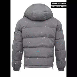 Veste d'hiver matelassée légère, imperméable et coupe-vent pour homme, service OEM pour la vente en gros en Europe - Product Image 4
