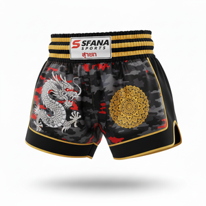 Pantalones Cortos de Muay Thai y Kickboxing para Hombre, SFANA SPORTS, Personalizables, de Alta Calidad, Cómodos, de Secado Rápido, Diseñados para MMA, Boxeo y Fitness - Product Image 3