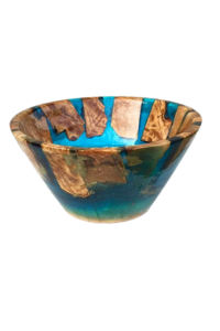 Bol en bois pour vaisselle de table Vaisselle Décor Ustensiles de cuisine et bols de service Design fait à la main en Inde Artisanat Designs - Product Image 2