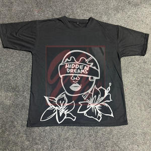 GGsport Custom 220 GSM Camiseta de algodón para hombre Camiseta de ajuste regular con logotipos serigrafiados Costura limpia y marca OEM - Product Image 1