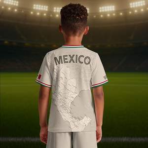 Camiseta de Fútbol de México para Niños, Jersey de México para Niños, Camisetas de Fútbol Mexicanas para Niños, Jerseys Mexicanos para Niños - Product Image 4