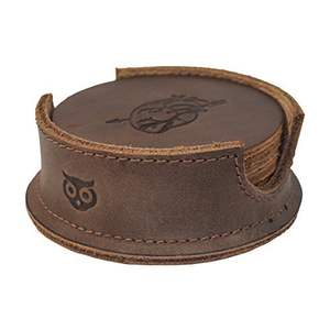 Posavasos de cuero PU recién llegados, juego de 6, precio al por mayor, alfombrillas impermeables antideslizantes para bebidas, elegantes y duraderas para el hogar y la Oficina - Product Image 5