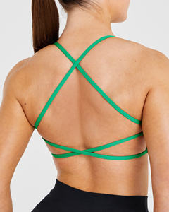 Quick Dry Black Staple Shorts And Emerald <b>Green</b> Essential Crossback Sports Bra Women's <b>Sets</b> Workout <b>Gym</b> Two Piece <b>Set</b> For Women - Product Image 5