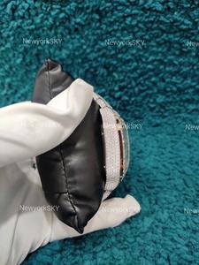 Reloj de estilo Hip Hop para hombre hecho a mano personalizado Iced Real Moissanite Diamond 40mm banda de acero inoxidable mecánico joyería de moda regalo - Product Image 6