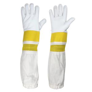 Gants d'apiculture en cuir de chèvre de qualité supérieure, multi-protection en peau de mouton, conformes à l'ergonomie - Product Image 2