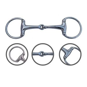 High Quality Customized Logo Western <b>Stable</b> Bits Stainless Steel Titanium Eggbutt Bit with Oval Link for <b>Horse</b> Equestrian Care - Product Image 6