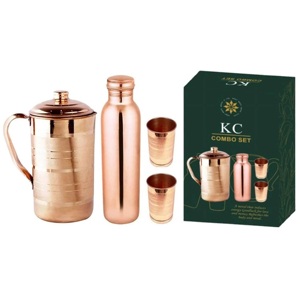 Gobelet élégant en métal de cuivre fabriqué à la main avec surface lisse et style antique parfait pour la consommation quotidienne d'eau ayurvédique - Product Image 4