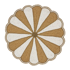 Decorative Beaded <b>Placemat</b> Top Quality Handmade Handcrafted Decorative <b>Gold</b> Beaded <b>Placemat</b> at Very Low Budget by glowin fashion - Product Image 1