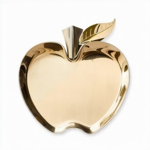 ถาดเสิร์ฟรูปแอปเปิ้ลสไตล์วินเทจแบบไม่ซ้ำใครพร้อมงานตกแต่งบ้านและห้องครัว - Product Image 4