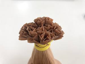 Vente en gros d'extensions de cheveux à la kératine vietnamienne pointe en V 18 pouces cheveux humains double tirage Remy extensions de cheveux à la kératine trame de génie - Product Image 3