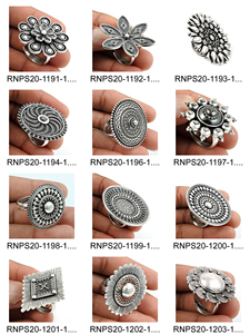 Bague en forme de fleur en argent sterling oxydé massif 925 pour femme filles bijoux fins faits à la main prix d'usine direct fournisseurs en vrac - Product Image 6