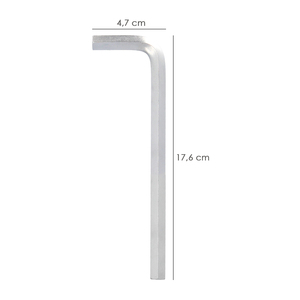 Chiave Allen Lunga in Acciaio Cromo Vanadio Professionale 10,0 mm - Product Image 2