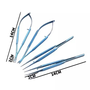 Ensemble d'instruments de micro-chirurgie en titane de qualité supérieure pour des procédures chirurgicales de précision avec 4 outils microchirurgicaux fins - Product Image 4
