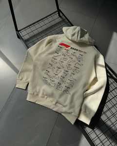 Pull à capuche de luxe épais 100% coton pour hommes Style lourd surdimensionné avec techniques brodées pour la saison d'automne - Product Image 6