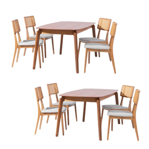 Ensemble de salle à manger en bois massif avec mobilier moderne pour l'intérieur et l'extérieur Ensemble de table à manger de haute qualité d'Indonésie - Product Image 4