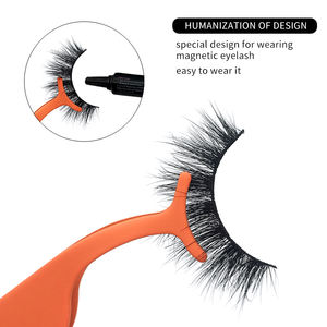 Ensemble de pinces à épiler pour extensions de cils ensemble d'outils applicateur de cils en grappe avec sac en cuir portable - Product Image 3