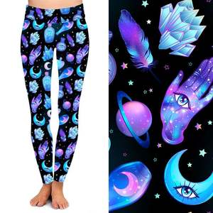 2025 femmes taille haute maigre Yoga Leggings Anti-boulochage printemps lettre motif Spandex/coton décontracté - Product Image 2