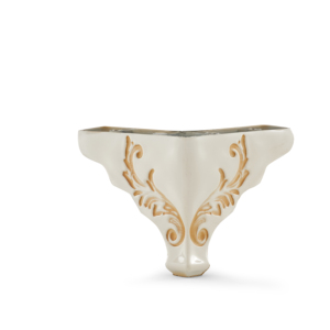 Pieds de meubles en plastique robustes de style ottoman triangulaire traditionnel avec motif feuille pour canapé d'hôtel - Product Image 2